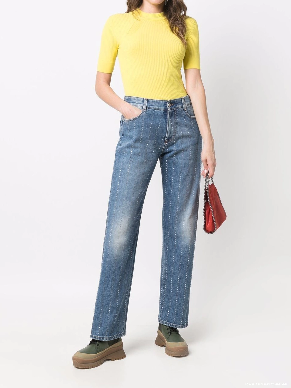 Affordable neck short-sleeve crew jumper Stella McCartney Women 0714